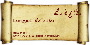 Lengyel Őzike névjegykártya
